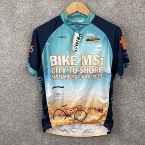 Primal Cycling Jersey Mens XL Shirt Full‎ Zip Bike MS: City To Shore
